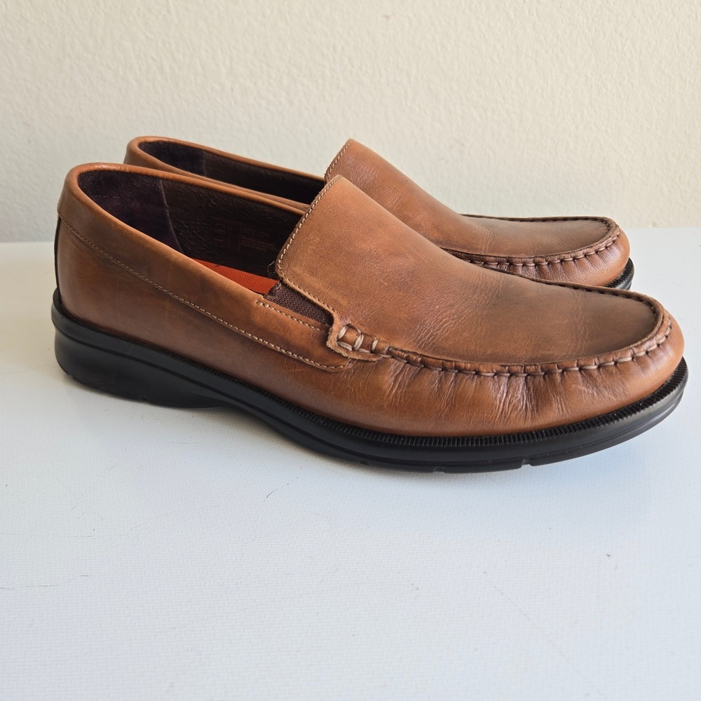 Rockport Palmer Venetian Mens CI3099 Leather TruTech Slip On Loafers Size 10 M